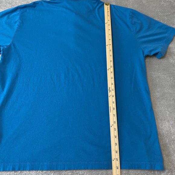 Patagonia Mens Polo Shirt Organic Cotton Trout Logo Short Sleeve Casual XL *FLAW - Picture 6 of 8